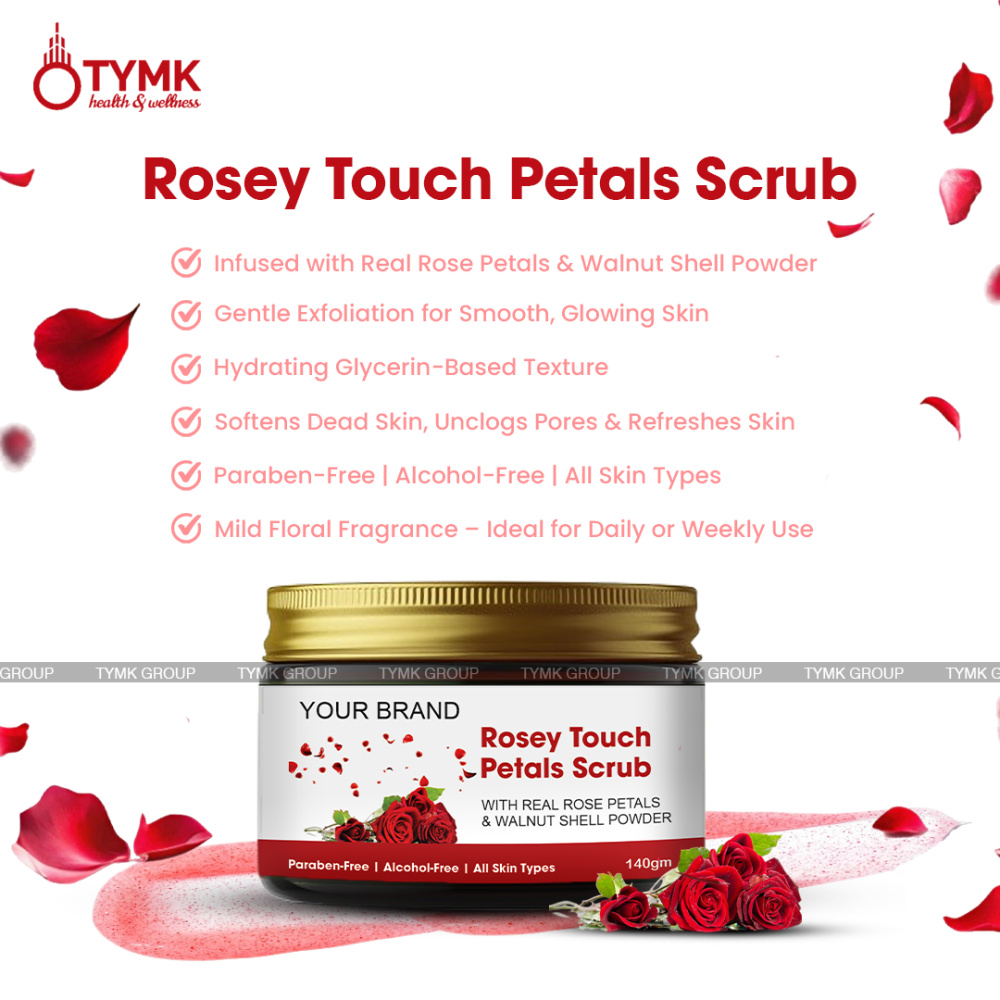 Rose Petals Face & Body Scrub  (with Rose Petals) (paraben Free)