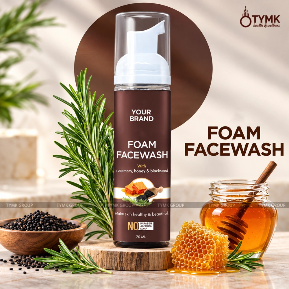 Foam Facewash  (with Rosemary, Honey & Blackseed)