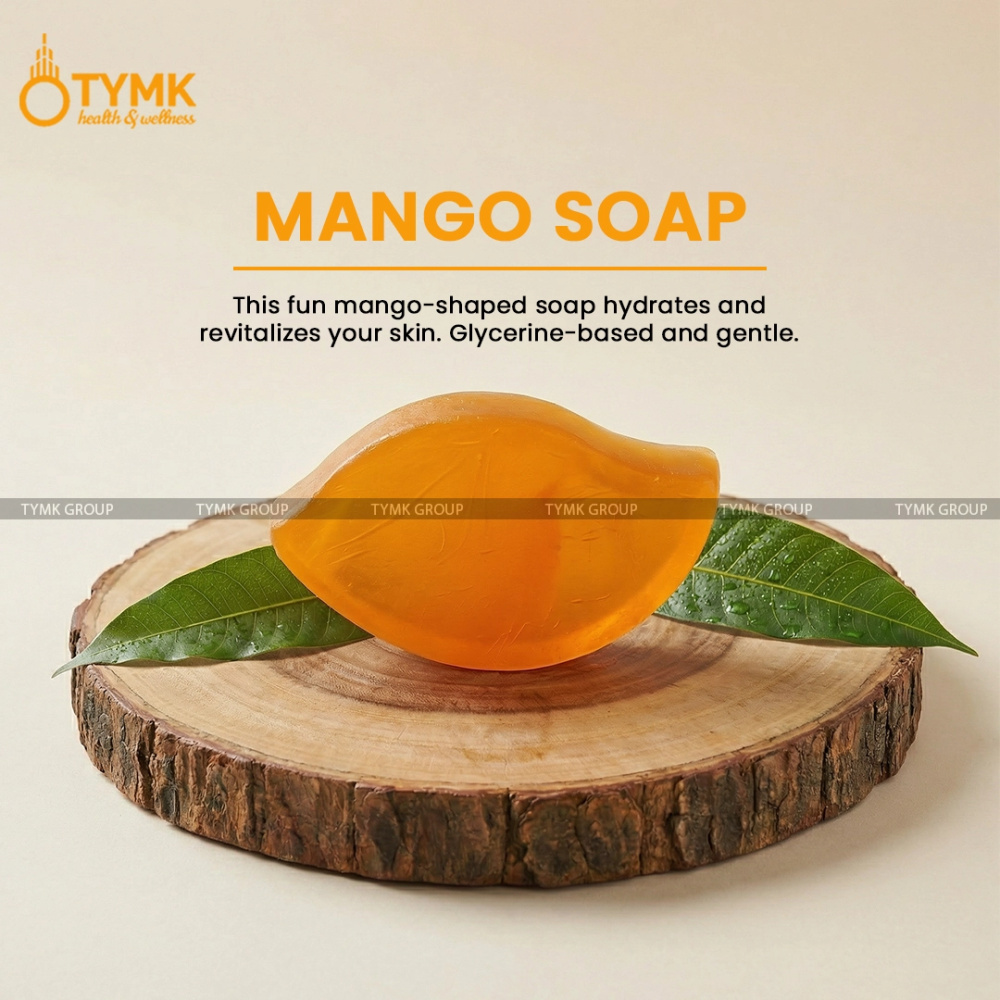 Mango Soap - Designer/ Handmade - (Mango Shape) (Glycerine Based)