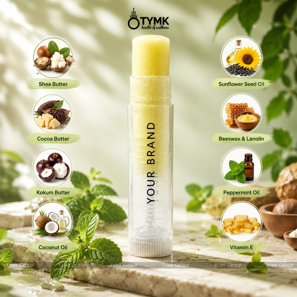 Lip balm (Peppermint) (Chapstick) - with Coco/ Shea & Kokum Butter