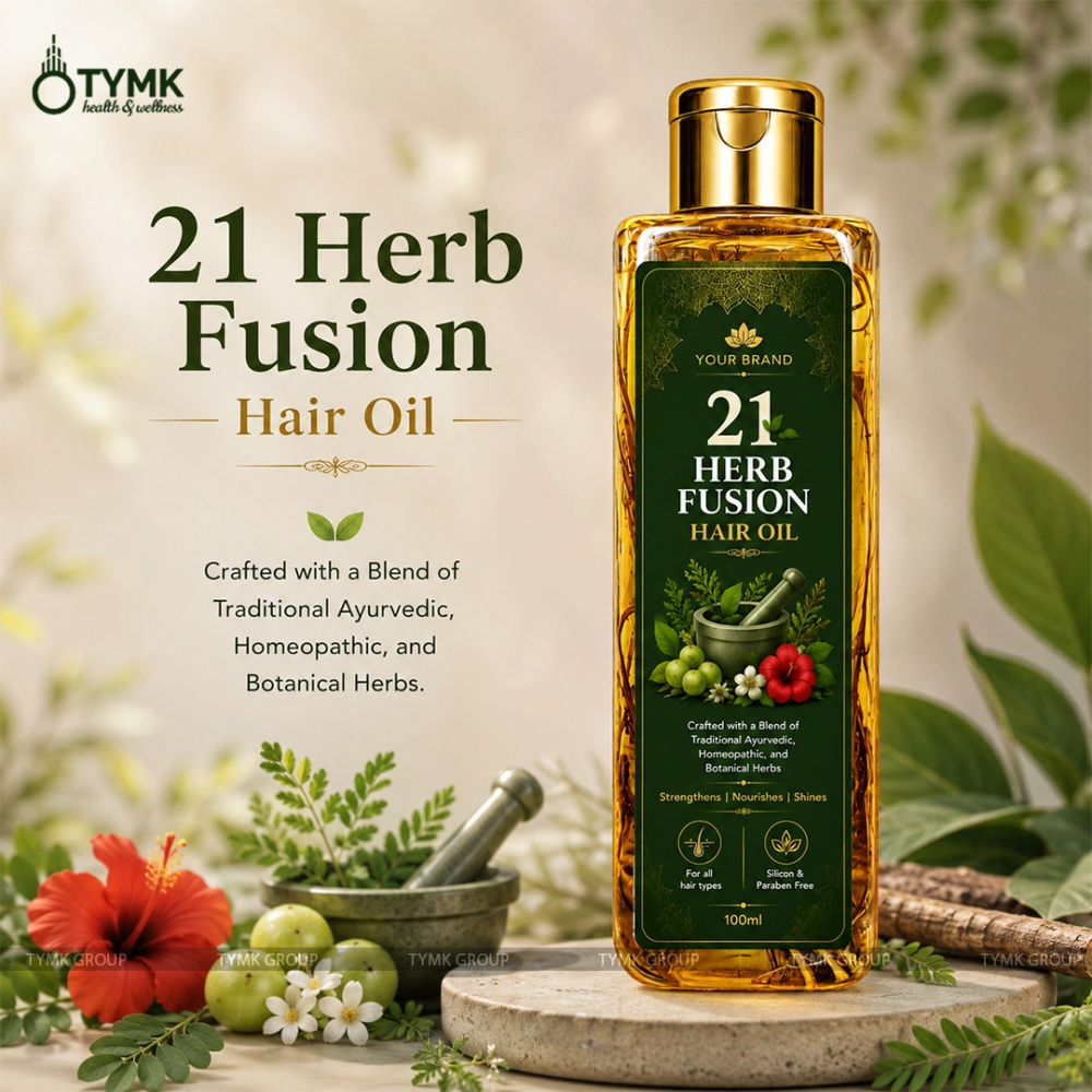 21 Herbs / Roots Hair Oil (With Ayurveda & Homeopathy herbs)(LLP Based)