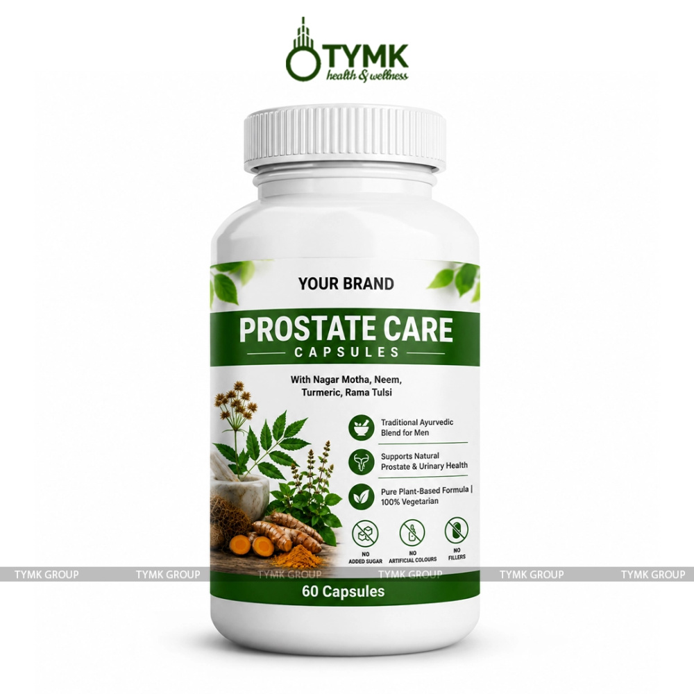 Prostate Care Capsules (Veg) - Nagar Motha, Neem,⁠ Turmeric,⁠ ⁠Rama Tulsi