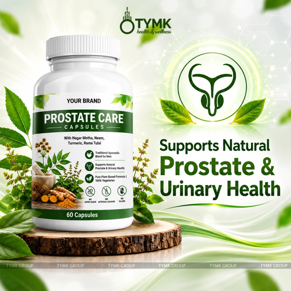 Nagar Motha, Neem,⁠ Turmeric,⁠ ⁠Rama Tulsi - for prostate care (VEG Capsules)