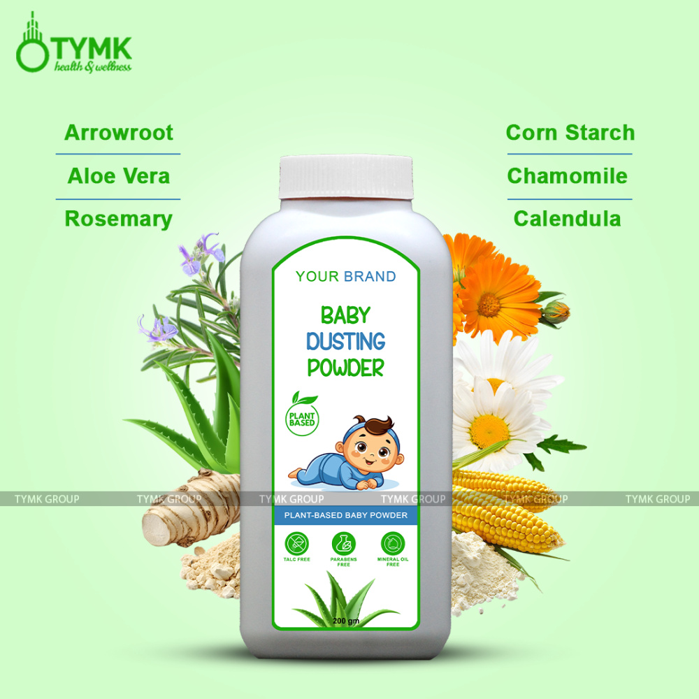 Baby Talcum/ Dusting Powder (Plant Based) (with Corn Starch & Arrow Root)