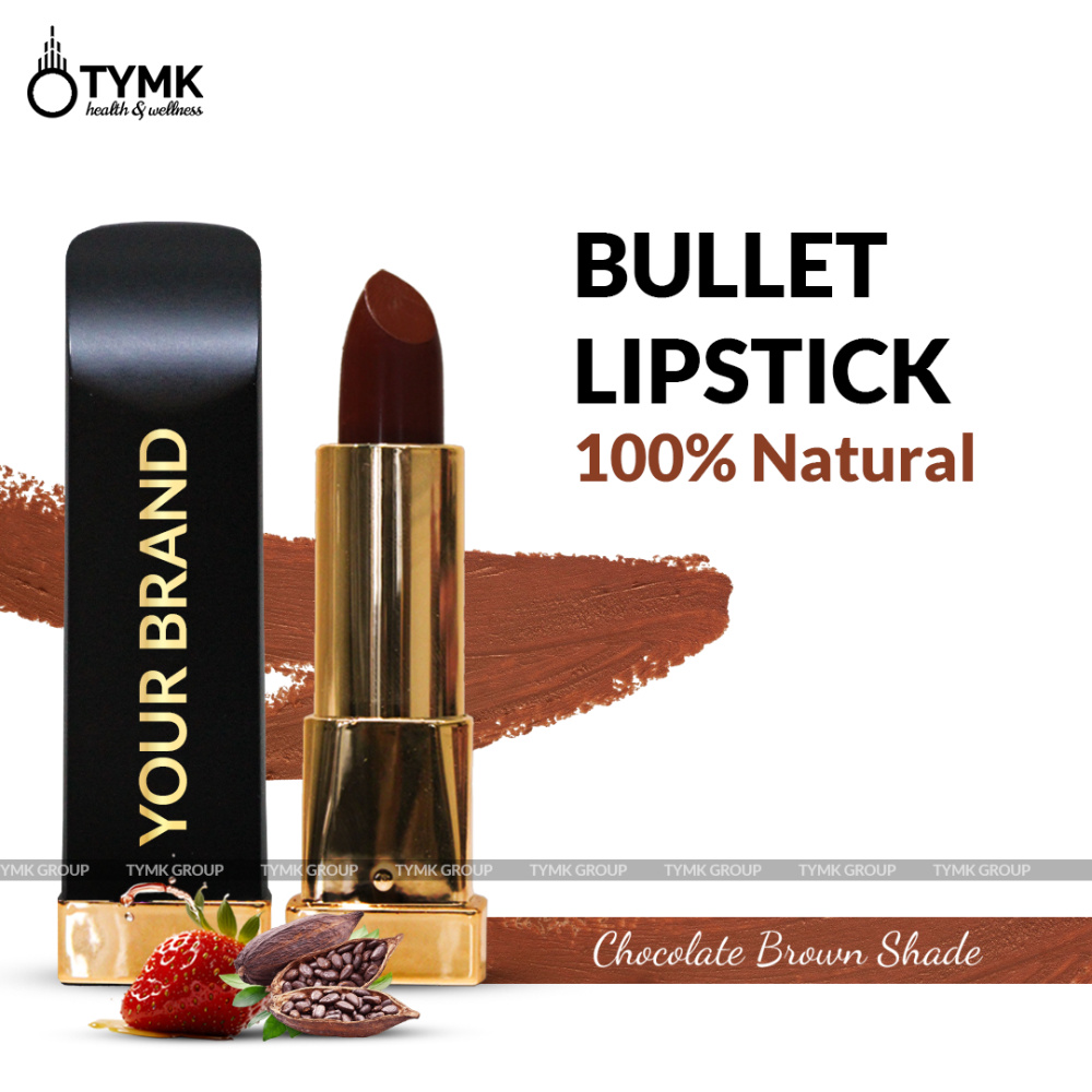 Bullet Lipstick 100% Natural (Chocolate Brown Shade)