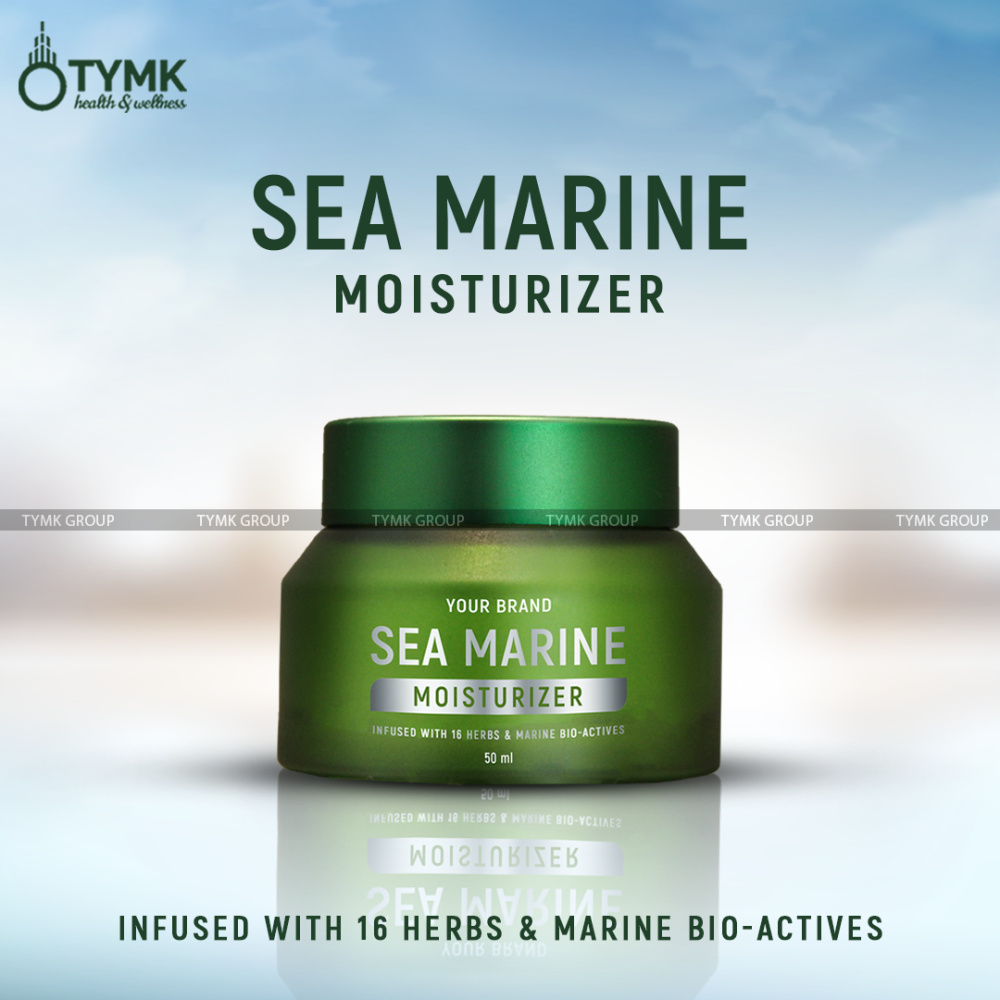 Sea Marine Moisturizer (with 19 Herbs/ Bio- Actives - Hyaluronic Acid, Kojic Acid, etc⁩)  (LLP & Mineral Oil Free)