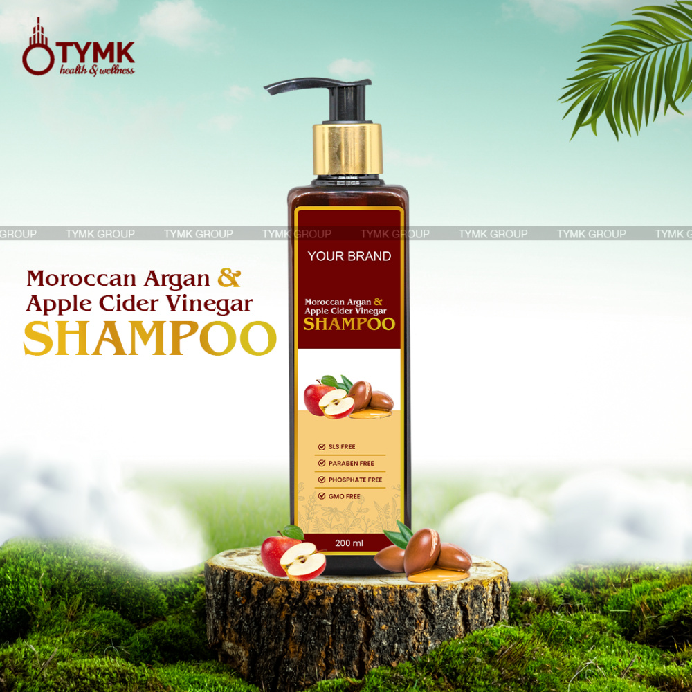 Moroccan Argan & Apple Cider Vinegar Shampoo (sls Free/paraben Free/phosphate Free/gmo Free)