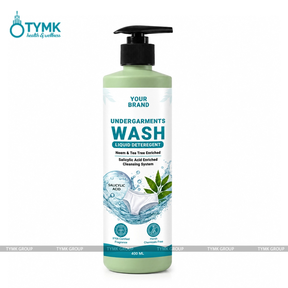 Undergarments Wash/ Liquid Deteregent - with Salicylic Acid, Tea tree, Neem etc. - IFRA Certified Fragrance & Harsh Chemcials Free