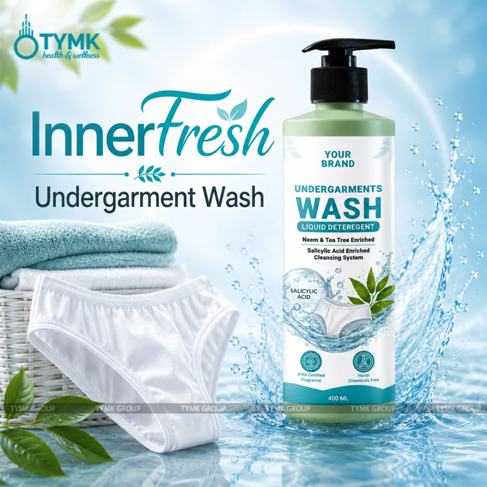 Undergarments Wash/ Liquid Deteregent - with Salicylic Acid, Tea tree, Neem etc. - IFRA Certified Fragrance & Harsh Chemcials Free