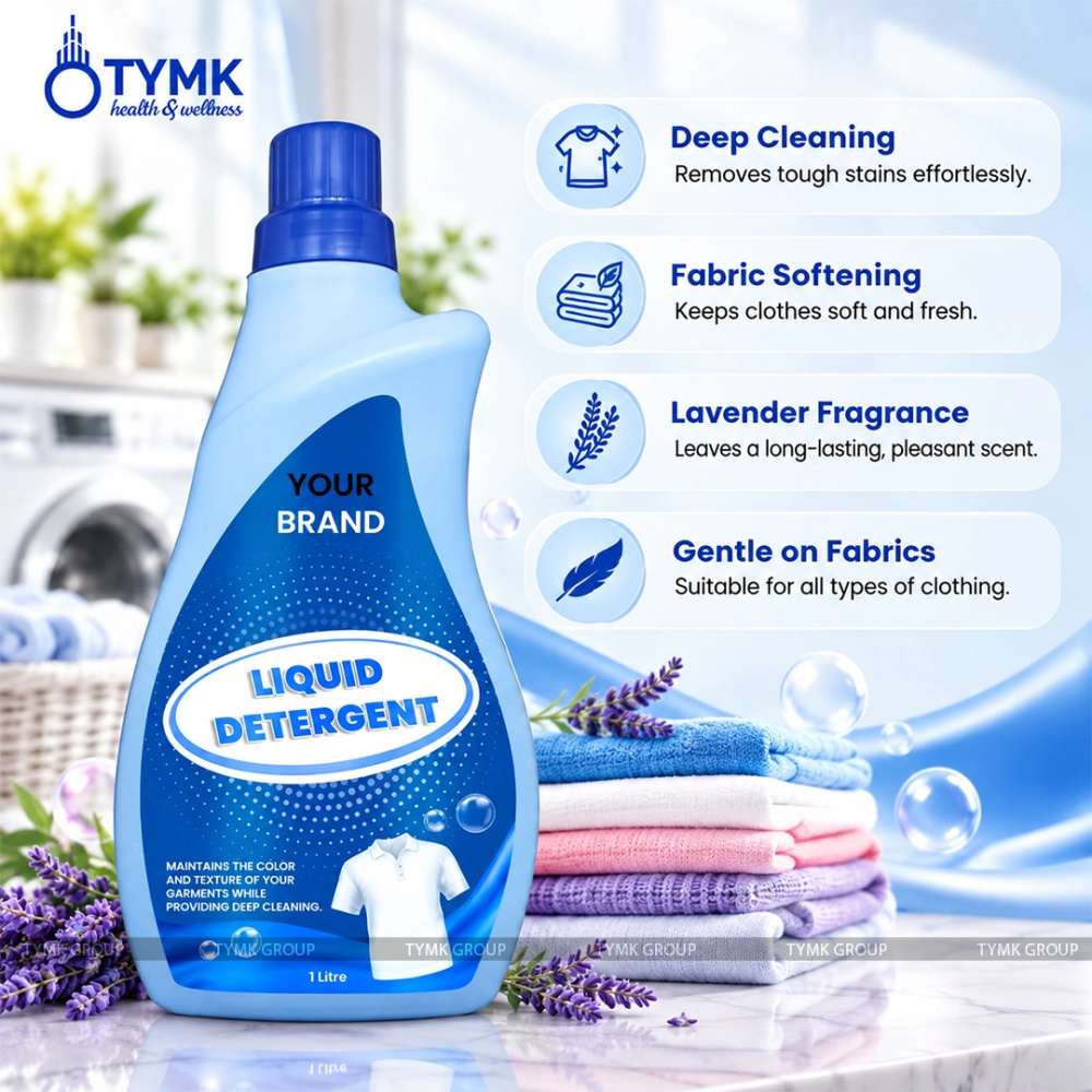 Liquid Detergent (With Fabric Softener) / Long lasting Lavender fragrance