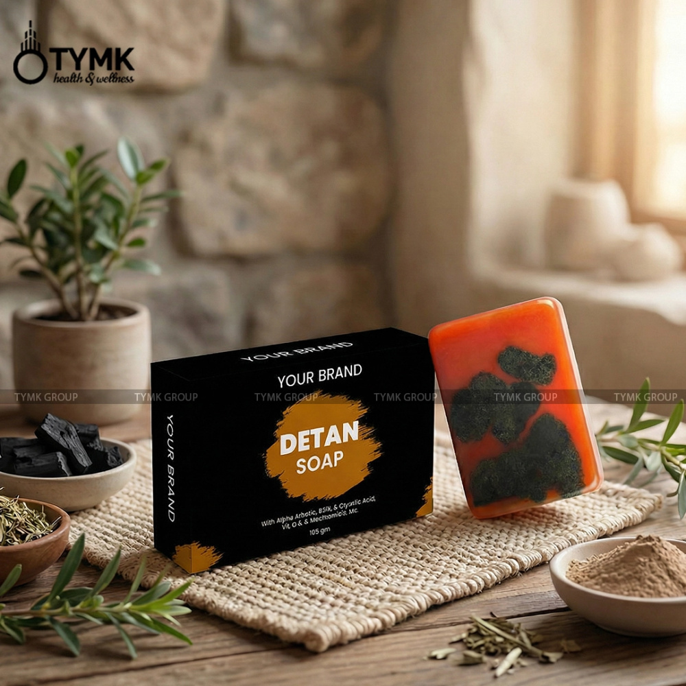 Detan Soap - Designer/ Handmade - With Alpha Arbutin, Kojic & Glycolic Acid, Vit. C & E, Niacinamide, etc (Glycerine Based)