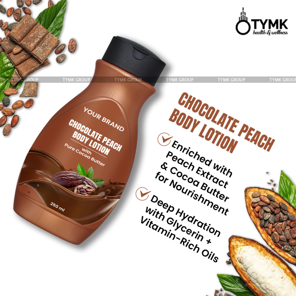 Chocolate-peach Body Lotion (with Pure Cocoa Butter) (paraben/silicon Free) (skin Hydrator)