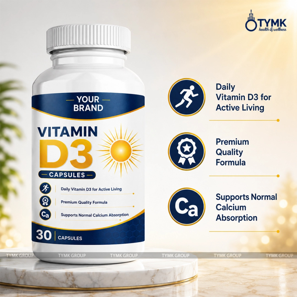 Vitamin D3 Capsules (1000 IU)