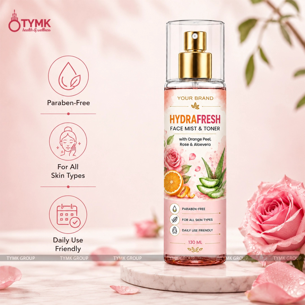 HydraFresh Face Mist & Toner (with Orange Peel, Rose & Aloevera)
