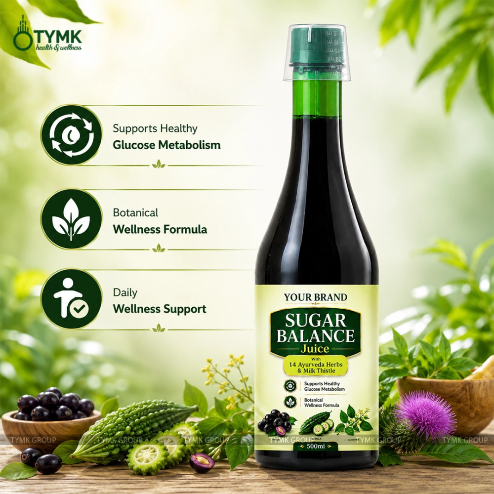 Sugar Balance Juice (Diabetes Care) (With 14 Ayurveda Herbs & Milk Thistle)