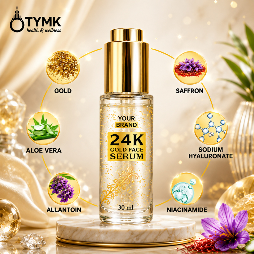 24K Gold Face Serum (Floating Gold Flakes)