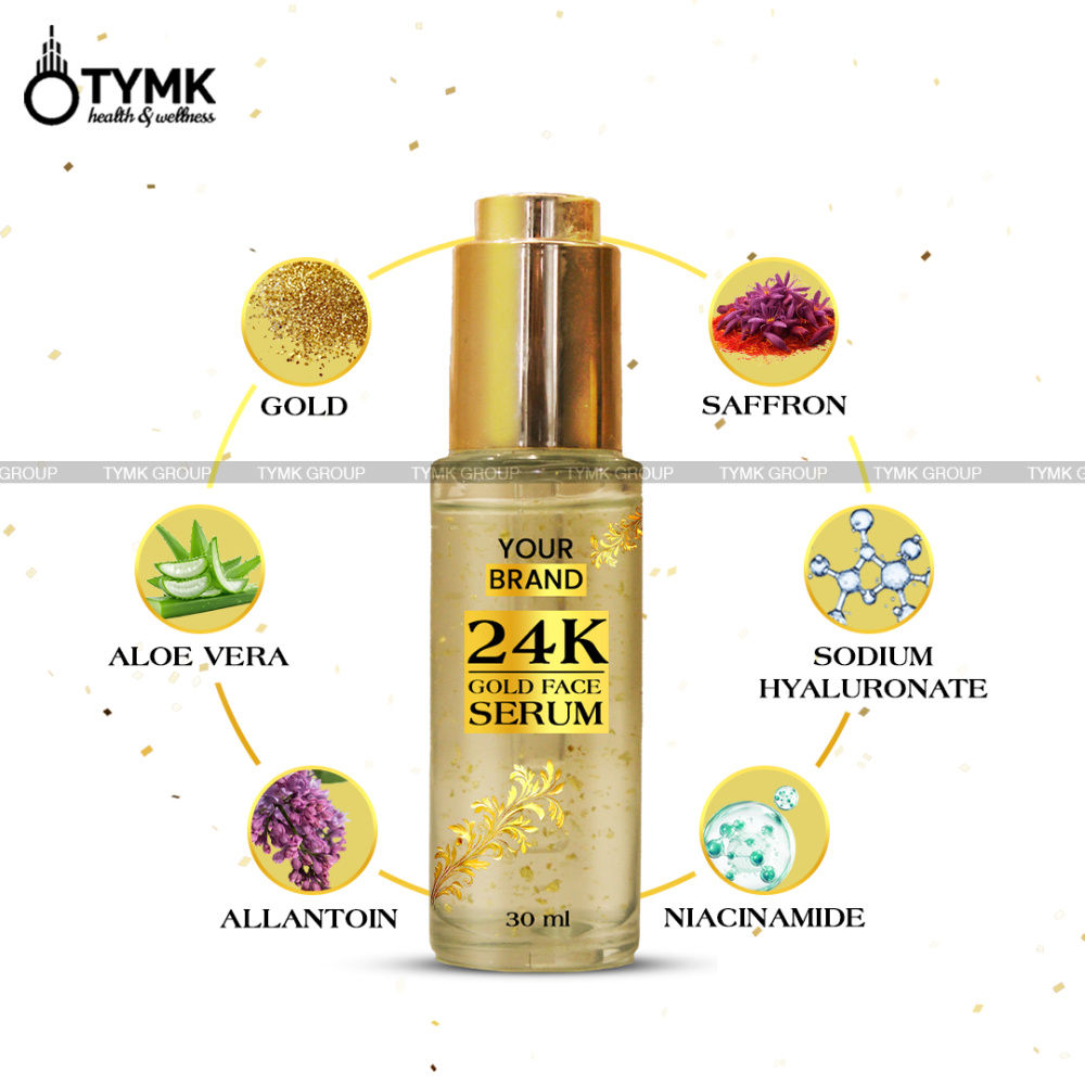 24K Gold Face Serum (with Floating Gold Flakes)