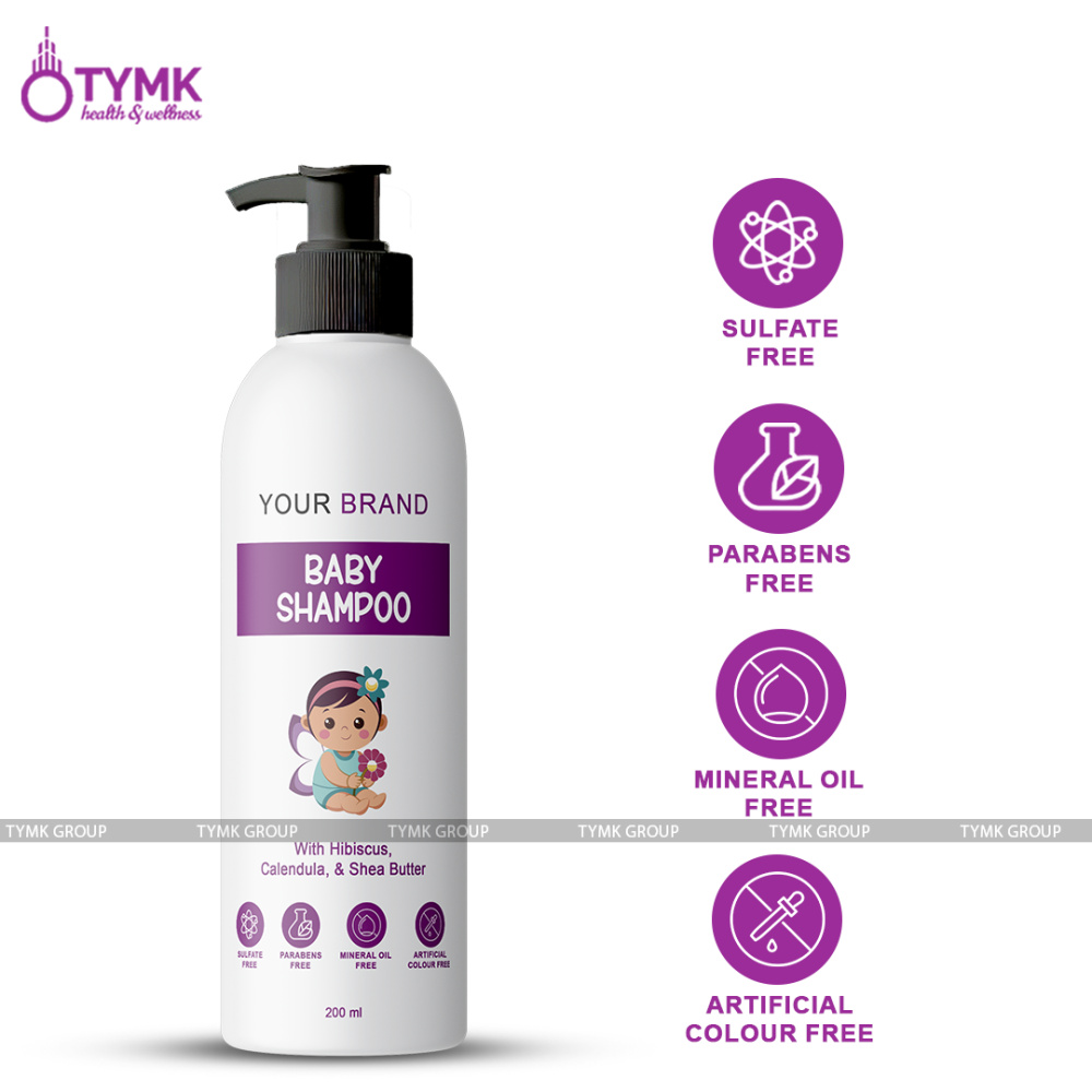 Baby Shampoo (Sulfate Free- With Hibiscus, Calendula, & Shea Butter)