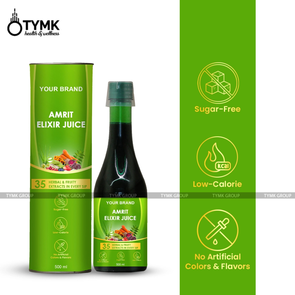 Amrit Elixir Juice (With 35 Botanical Extracts/ Herbal Superfoods / Berries/ Fruits)