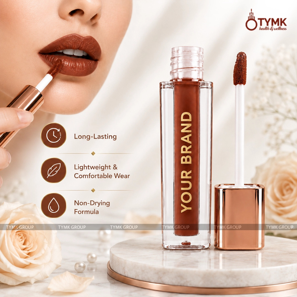 Opulent Glam Liquid Lipstick (Light Brown Shade) (Long Lasting)