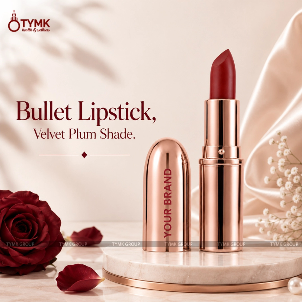 Bullet Lipstick (Velvet Plum) (Smudge & Transfer Proof)