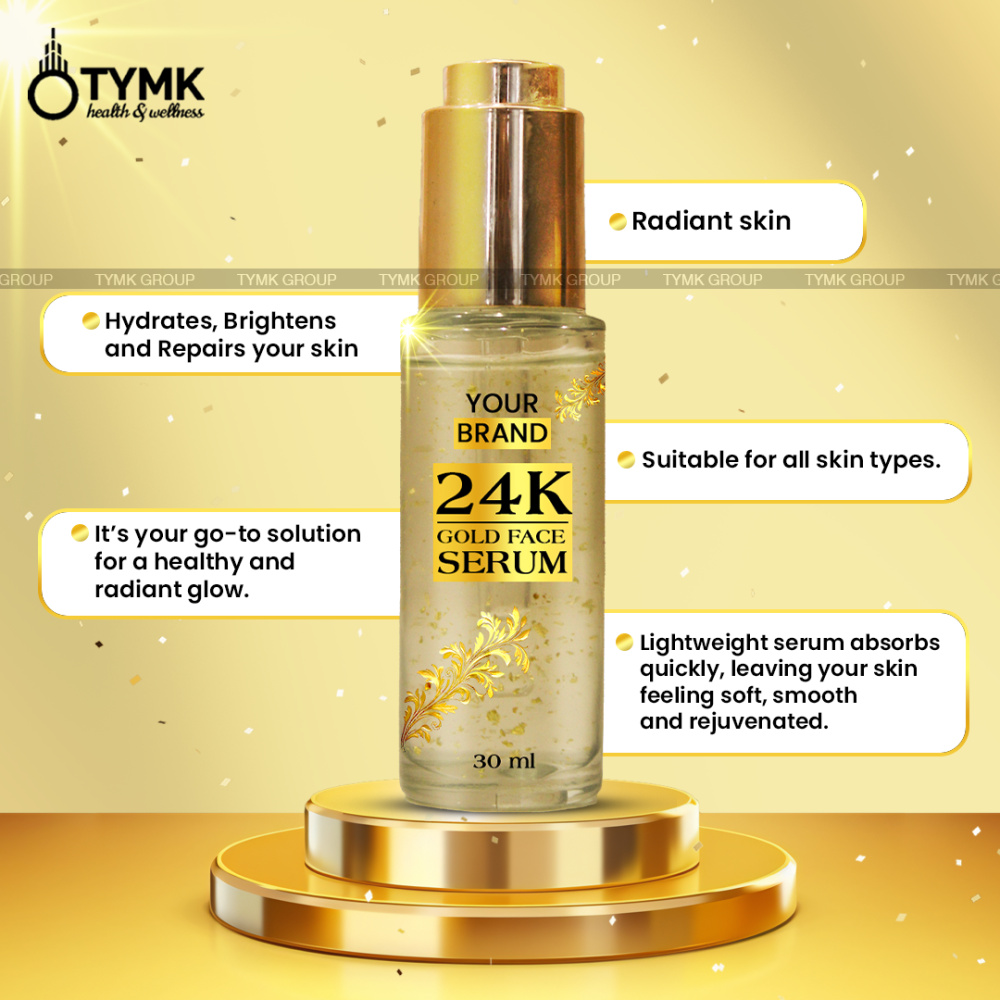 24K Gold Face Serum (Floating Gold Flakes)