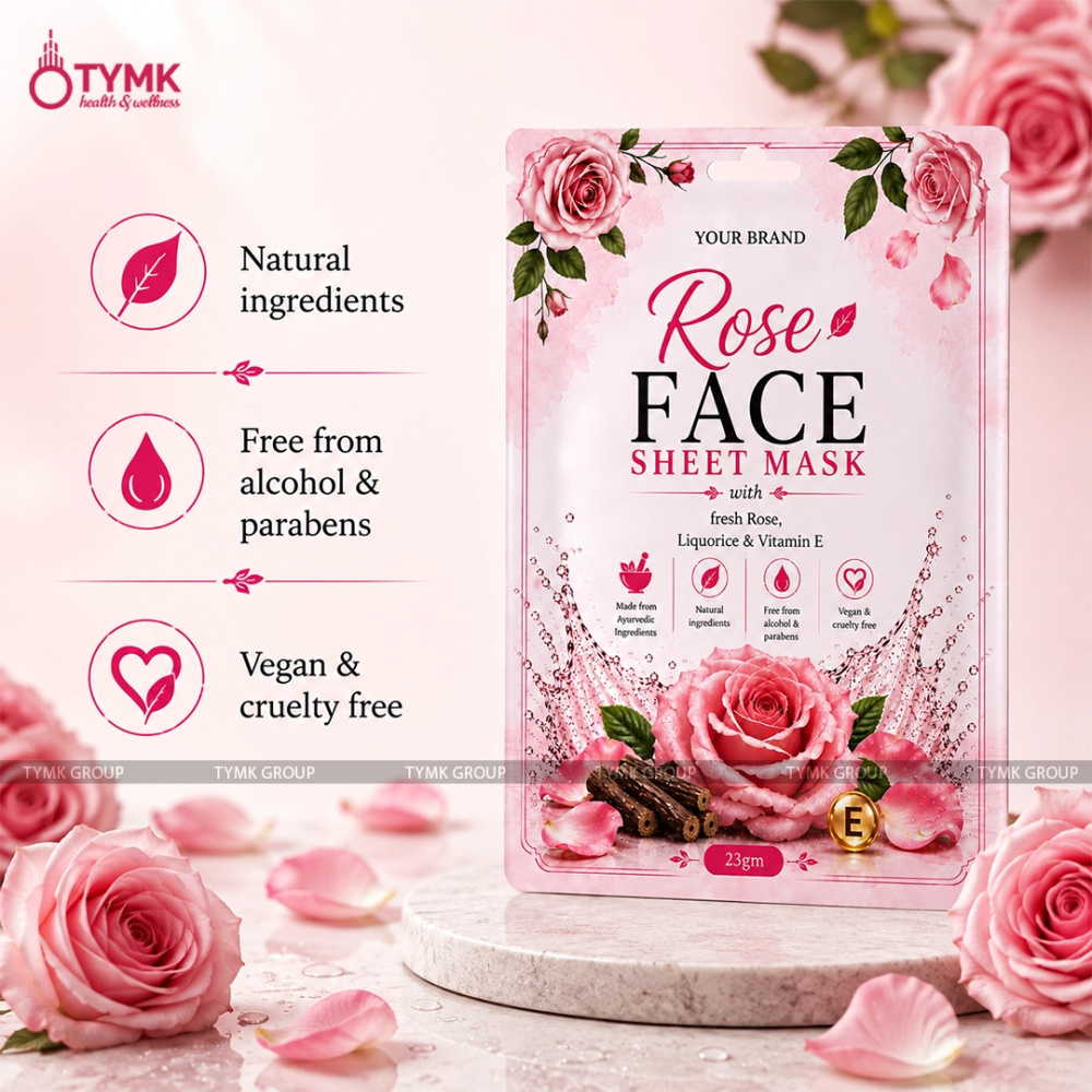 Rose Face Sheet Mask (98% Natural)
