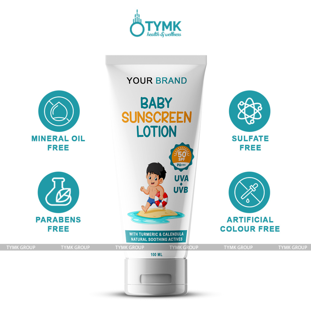 Baby Sunscreen Lotion With SPF-50 (With Turmeric & Calendula)