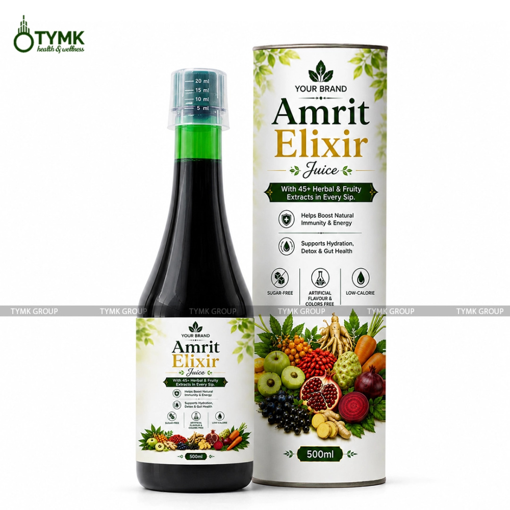 Amrit Elixir Juice (With 45 Botanical Extracts/ Herbal Superfoods / Berries/ Fruits)