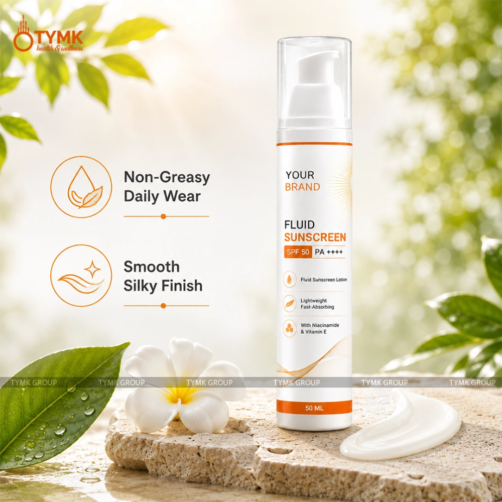 Fluid Sunscreen SPF 50 PA ++++ (With Niacinamide) (Airless Pump Formula)