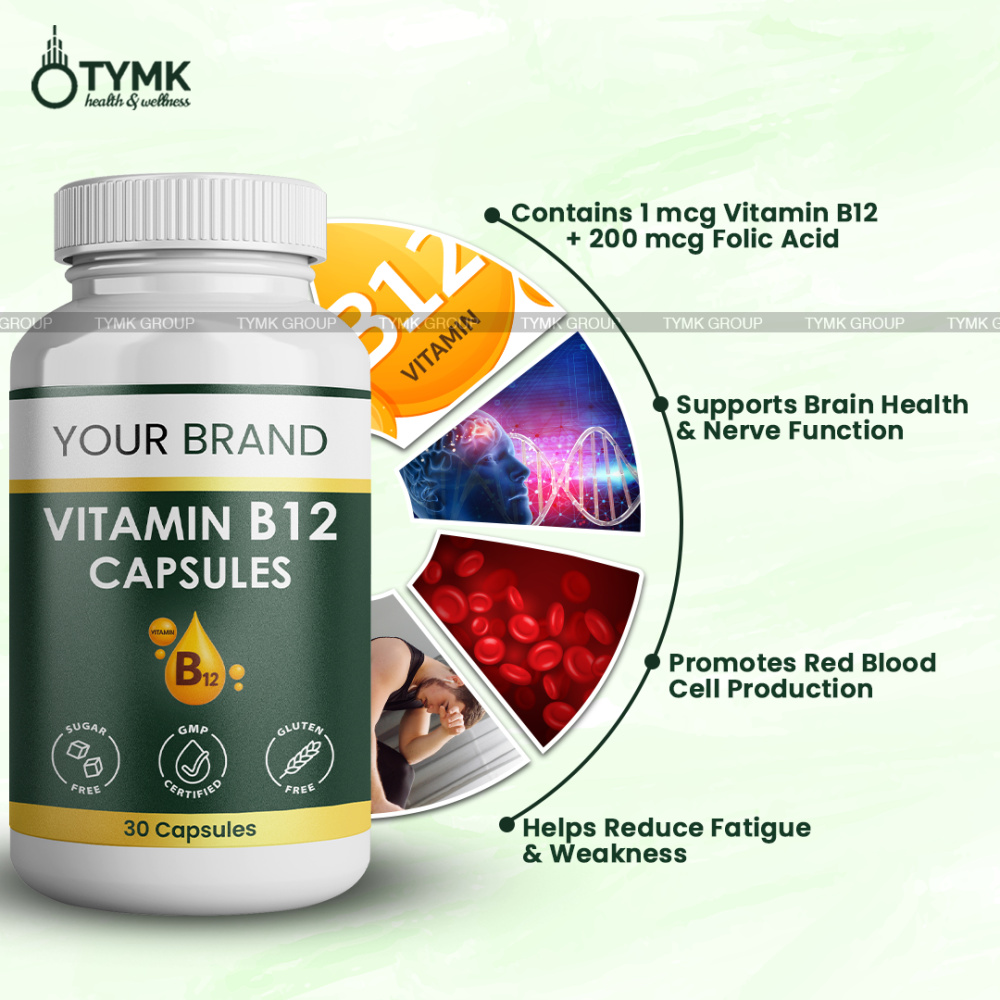 Vitamin B12 Capsules (1500 Mcg)