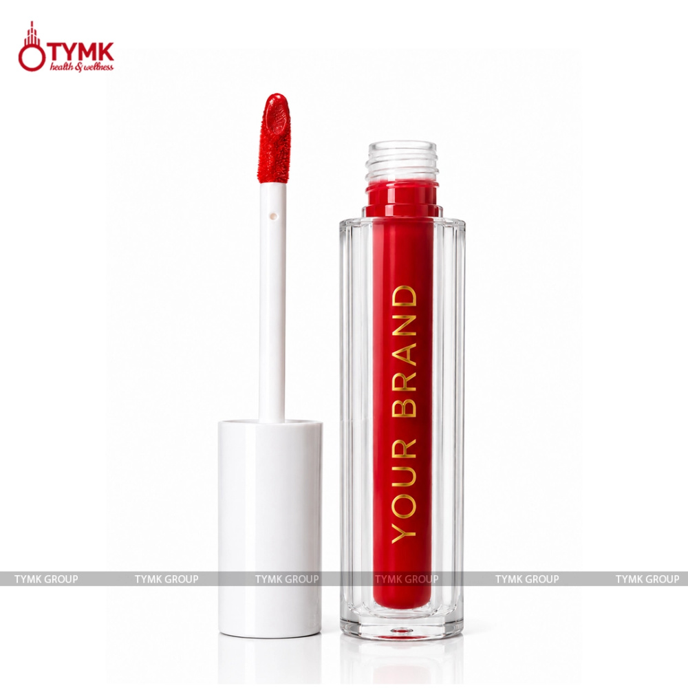 Opulent Glam Liquid Lipstick (Flush it Red) (Long Lasting)