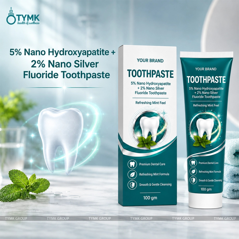 Toothpaste 2% NSF/ (Nano Silver Fluoride) + 5% NHA/ Nano Hydroxyapatite - Mint Flavour (Sulfate Free)