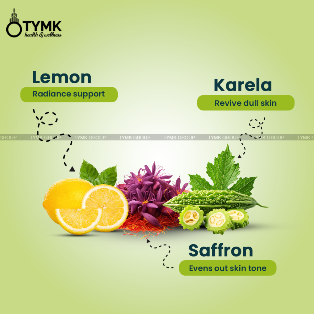 Karela Facewash (Sulfate Free) - With Alpha Arbutin + Vit. C + Salicylic Acid + Niacinamide + Kojic Acid + Glutathione + Saffron + Lemon