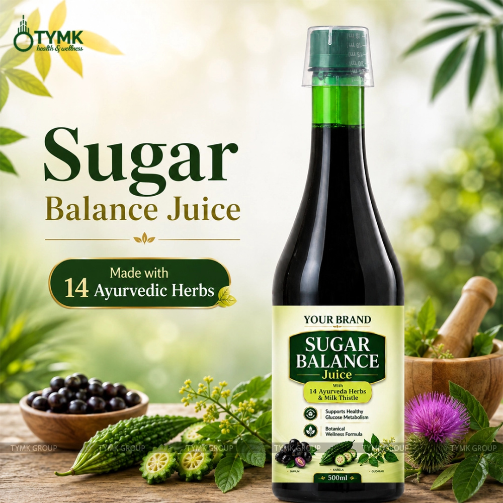 Sugar Balance Juice (Diabetes Care) (With 14 Ayurveda Herbs & Milk Thistle)