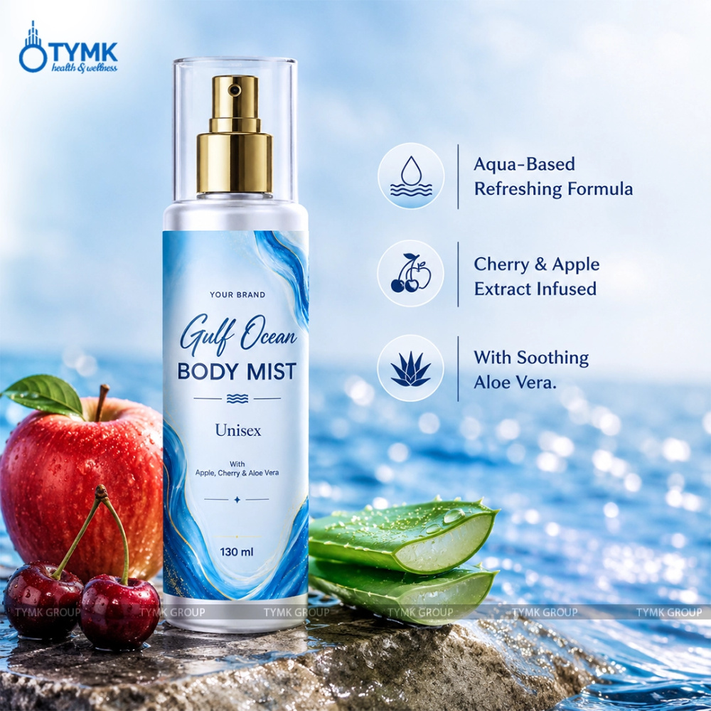 Body Deo Unisex (body Mist)  (gulf Ocean-with Apple, Cherry & Aloe Vera)