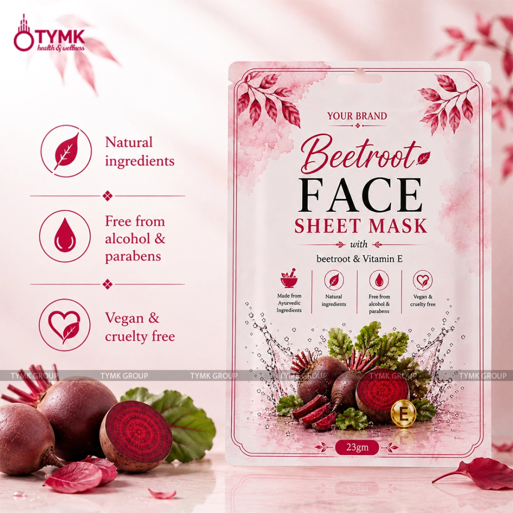 Beetroot Face Sheet Mask (98% Natural)