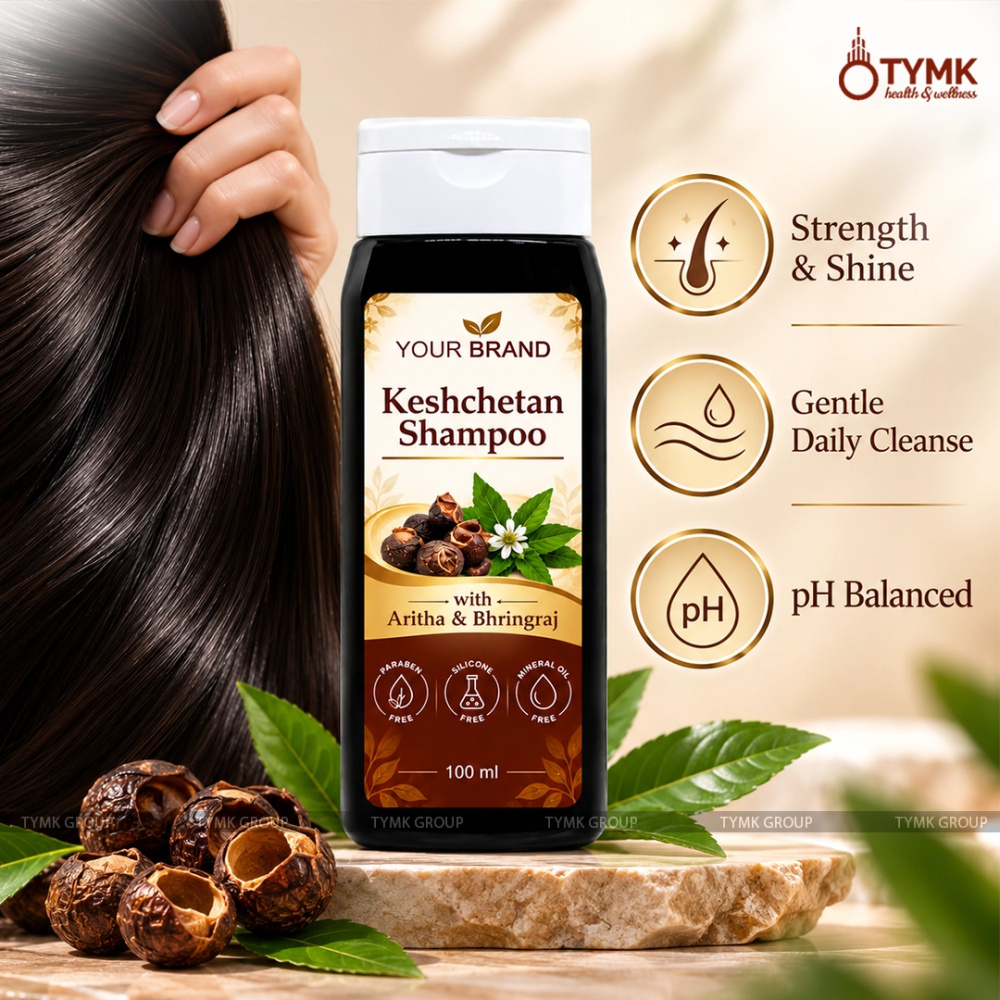 Keshchetan Shampoo (with ARITHA, HEENA & BHRINGRAJ EXTRACT)