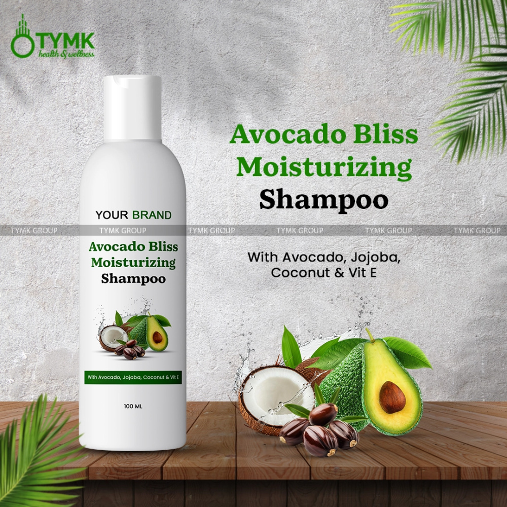 Avocado Bliss Moisturizing Shampoo (with Avocado, Jojoba, Coconut & Vit E) (Sulfate free)