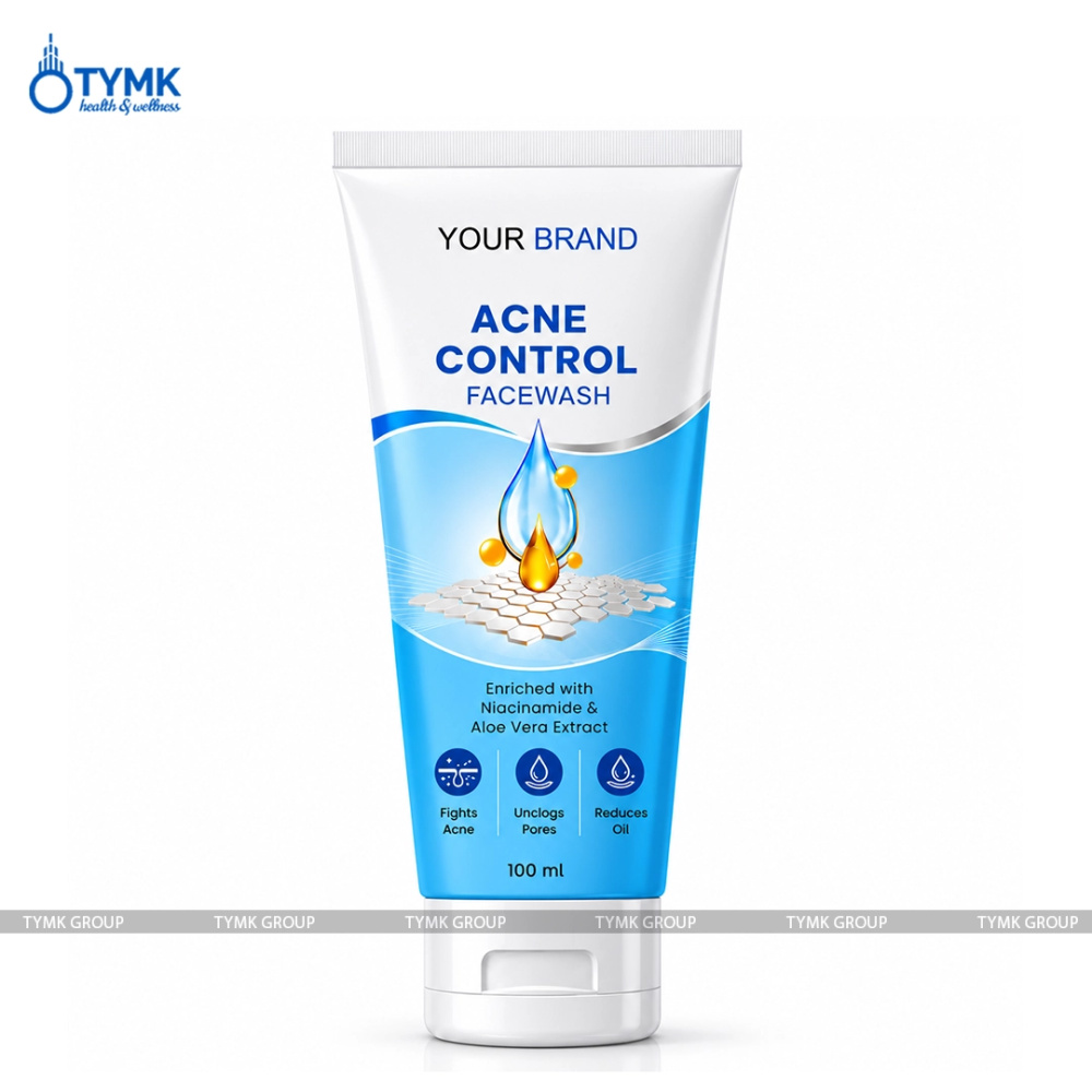 Acne Control Facewash (With Salicylic Acid, Glycolic Acid, Lactic Acid, Niacinamide)