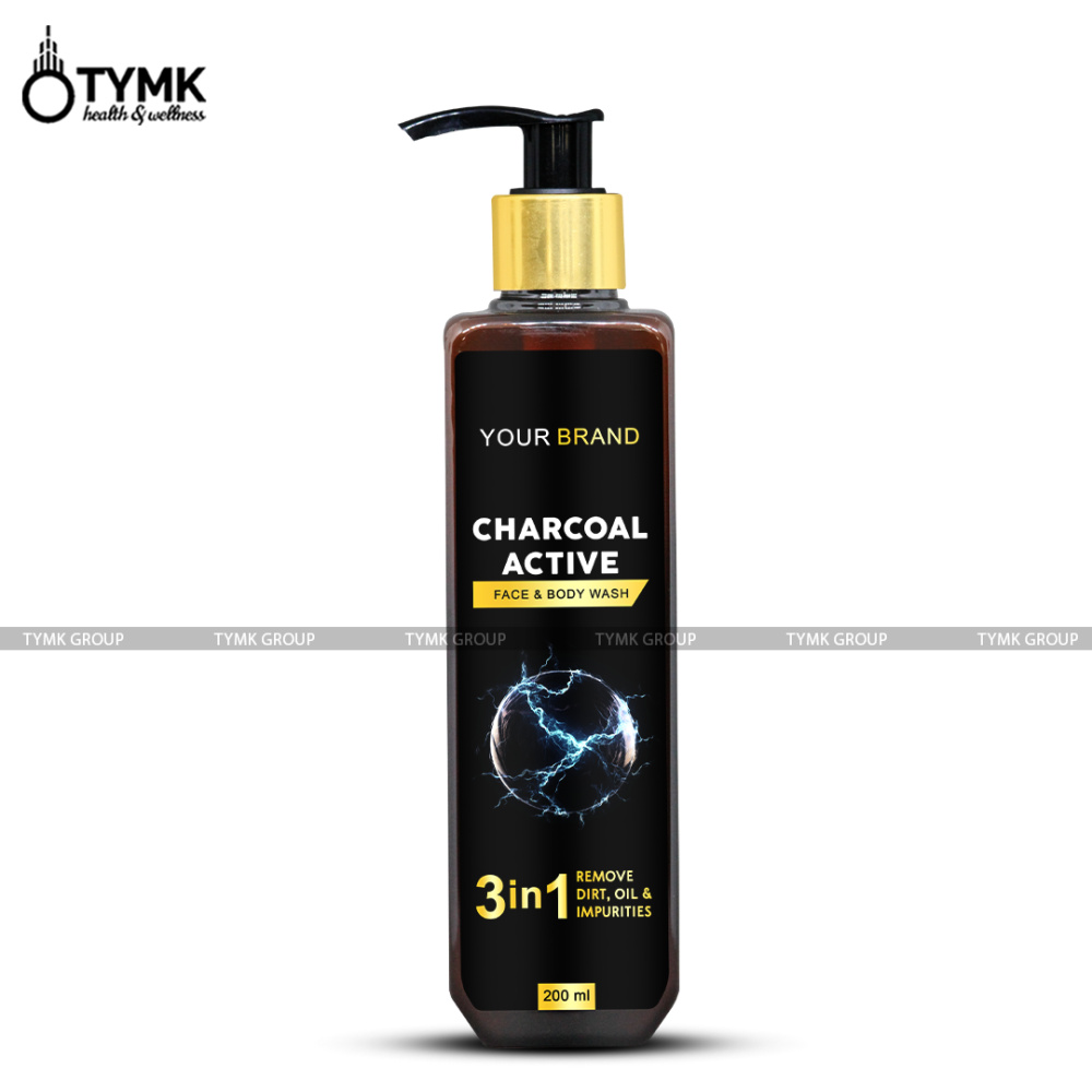 Charcoal Active Face & Body Wash (sls Free/paraben Free/phosphate Free/gmo Free)
