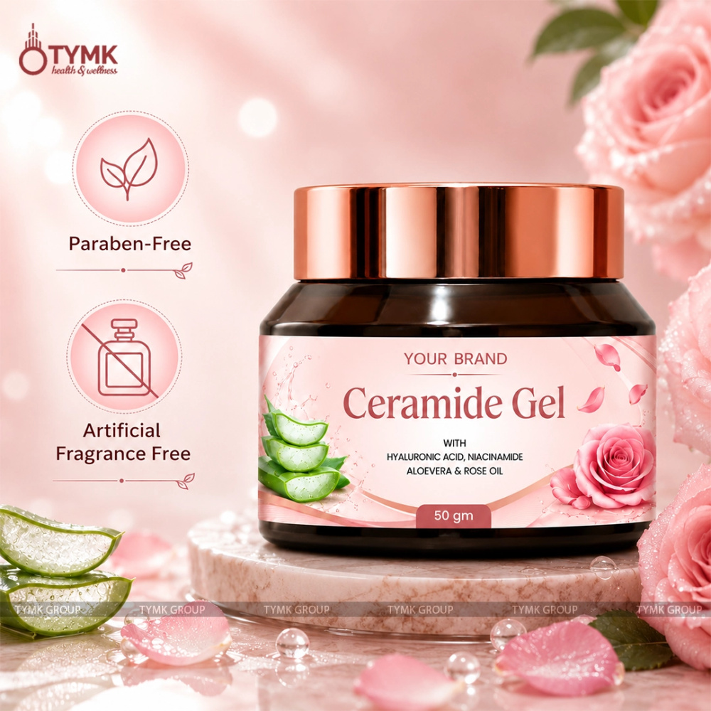 Ceramide Gel (With Hyaluronic Acid, Niacinamide, Aloevera & Rose Oil) (Fragrance Free)