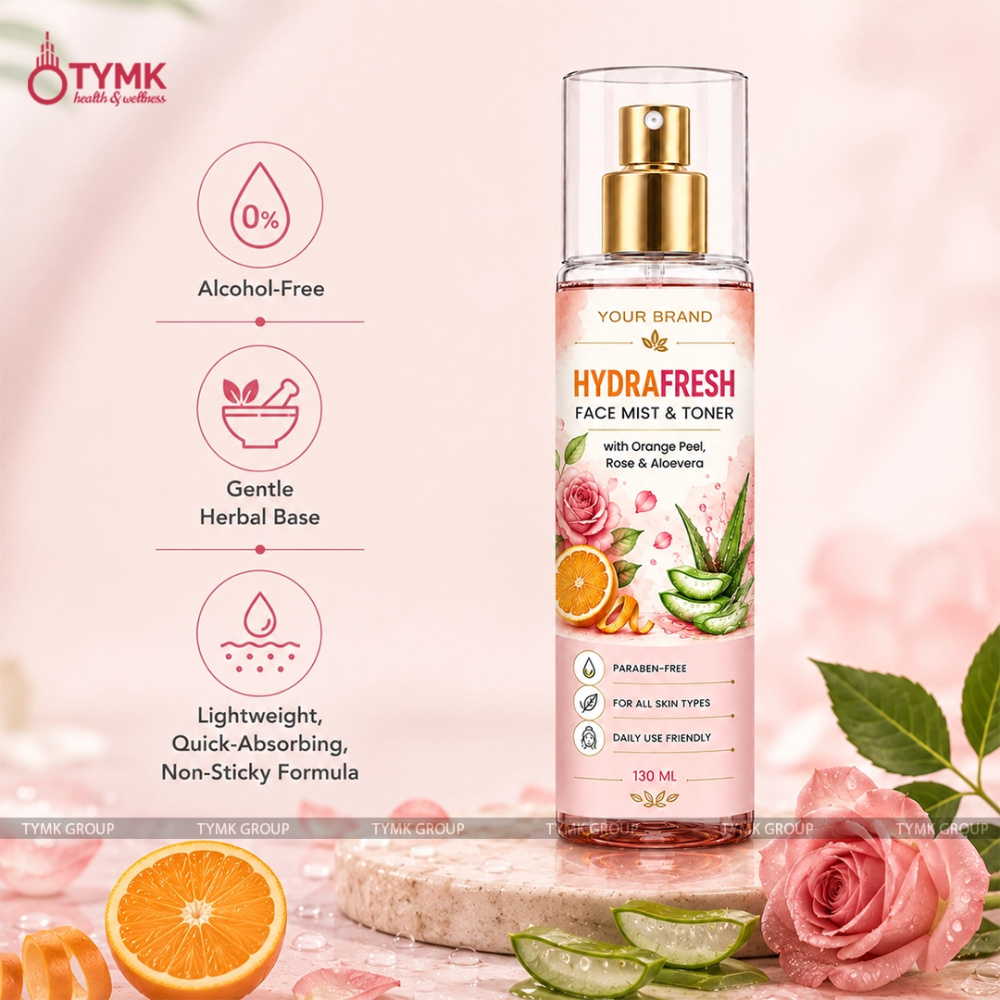 HydraFresh Face Mist & Toner (with Orange Peel, Rose & Aloevera)