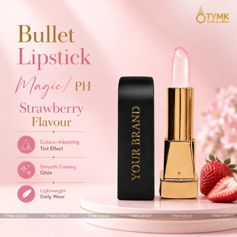 Bullet Lipstick (Magic/ PH) - Strawberry (Flavour + Colour)