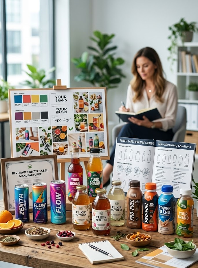 Beverages Private Label Manufacturer: A Smarter Way to Build Your Beverage Brand