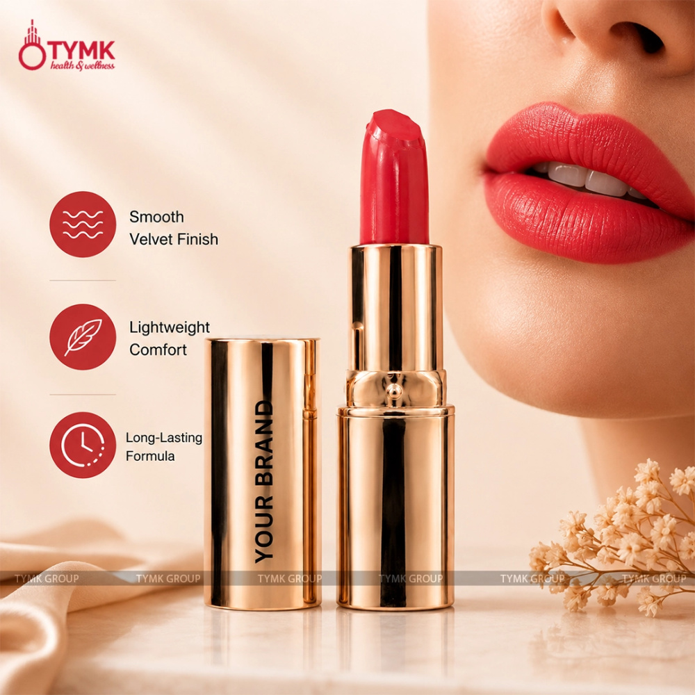 Luxe Allure Bullet Lipstick (Long Lasting) (Coral Shade)