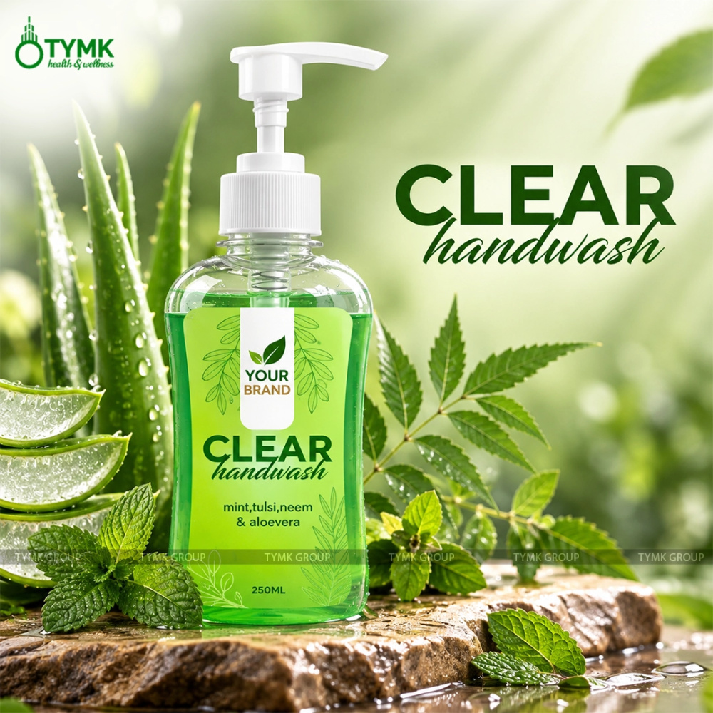 Clear Hand Wash ( Mint , Aloevera, Neem  & Tulsi)