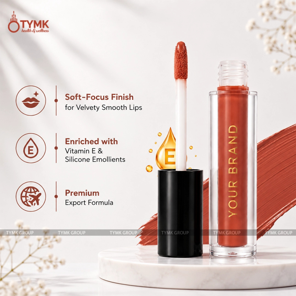 Opulent Glam Liquid Lipstick (Velvet Plum) (Long Lasting)