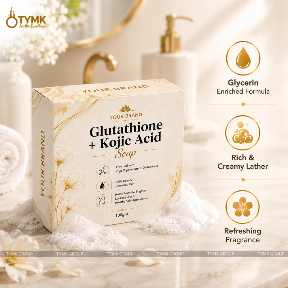 Glutathione + Kojic Acid Soap (Noodle Based) - With Lemon & Ginger Oil