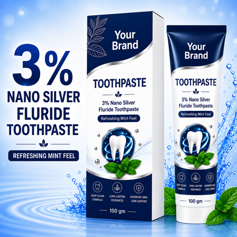 Toothpaste 3% NSF/ Nano Silver Fluoride - Mint Flavour (Sulfate Free)